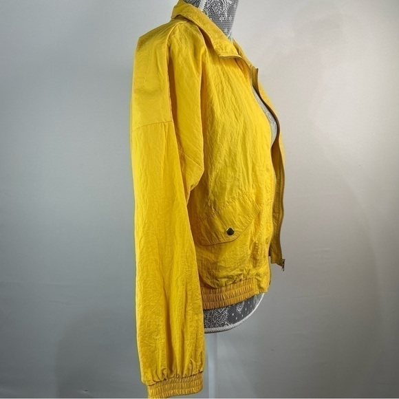 MINE Jacket Womens Large Full Zip Track Warm Up Lightweight Usable Pockets - Picture 2 of 7